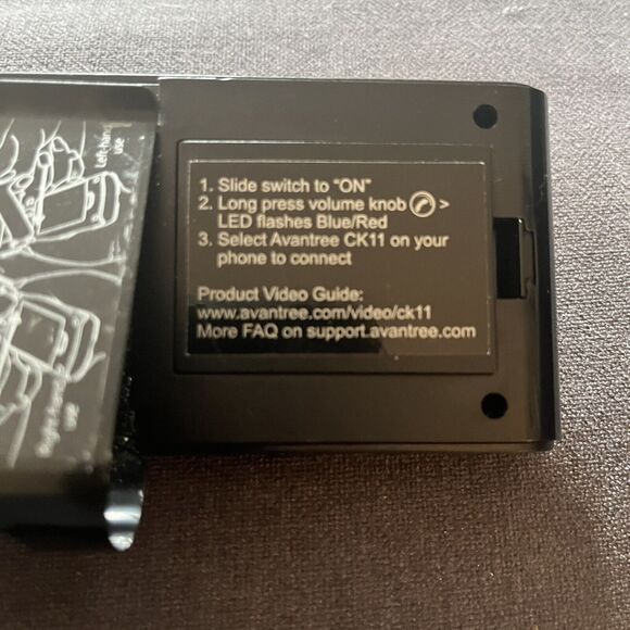 Aventree CK11 HandsFree Bluetooth Car Quality Speakerphone BTCK-11-NTN Tested - Picture 3 of 4